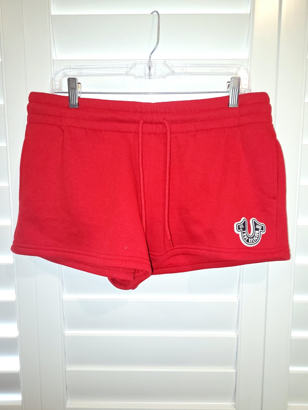 True Religion Red Athletic Drawstring Shorts